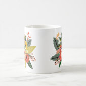 Mug Joyeuse fête des mères Moderne Écriture Florale Co (Centre)
