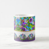 Mug Joyeuse fête des mères Pansy Violet Fleurs Aquarel (Centre)