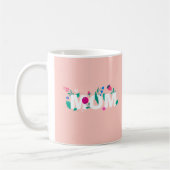 Mug Joyeuse fête des mères rose et vert vif (Gauche)