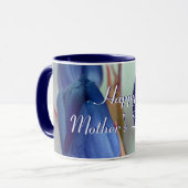 Mug Joyeuse Fête des Mères Tulipes Bleues (Devant gauche)