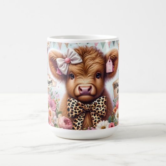 Mug Joyeuse Fête des Mères/ Vache des Highlands (Centre)