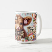 Mug Joyeuse Fête des Mères/ Vache des Highlands (Devant droit)
