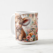 Mug Joyeuse Fête des Mères/ Vache des Highlands (Devant gauche)