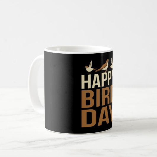 Mug Joyeuse fête des oiseaux (Devant gauche)