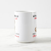 Mug Joyeuse Fête des Pères - Chat Serviteur Humain Drô (Centre)