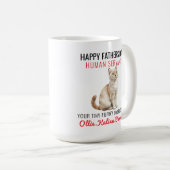 Mug Joyeuse Fête des Pères - Chat Serviteur Humain Drô (Devant droit)
