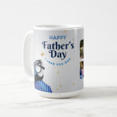 Mug Joyeuse fête des Pères – Cravate, Moustache & Souv (Devant gauche)