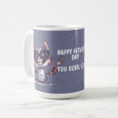 Mug Joyeuse fête des pères, espèce de diable (Devant gauche)