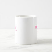 Mug Joyeuse Fête des Pères Papa Coréen Rose Typographi (Centre)