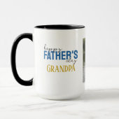 Mug Joyeuse Fête des Pères Papi Nous t'aimons Photo Bl (Gauche)
