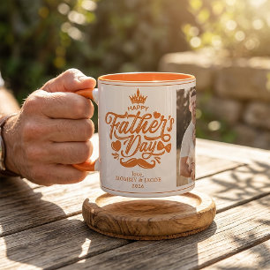 Mug Joyeuse fête des pères Photo de papa Café
