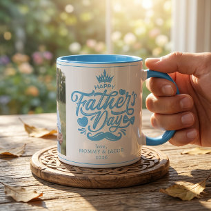 Mug Joyeuse fête des pères Photo de papa Café