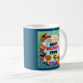 Mug Joyeuse fête d'Halloween remplie de friandises ou (Devant droit)