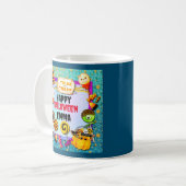 Mug Joyeuse fête d'Halloween remplie de friandises ou (Devant gauche)