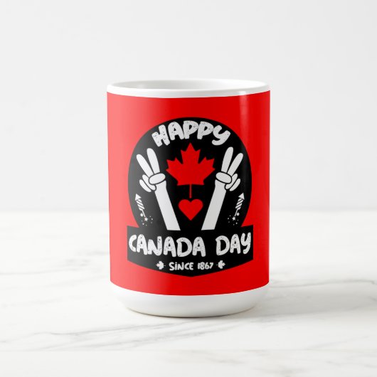 Mug Joyeuse Fête du Canada 1er juillet (Centre)