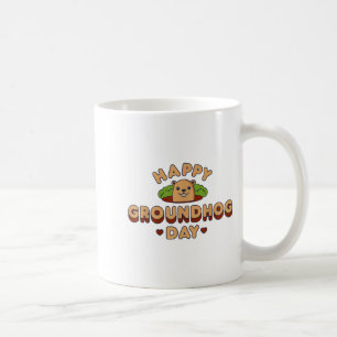 Mug Joyeuse fête du marmotte hommes femmes garçons fil