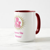 Mug Joyeuse Fête Maman  (Devant droit)