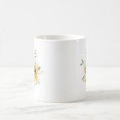 Mug Joyeuse fleur jaune d'anniversaire (Centre)
