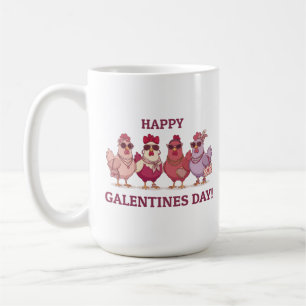 Mug Joyeuse Galentines Day Chicken Squad Mignonnes Pou