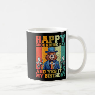 Mug Joyeuse journée de la marmotte 2025 Funny Rétro am
