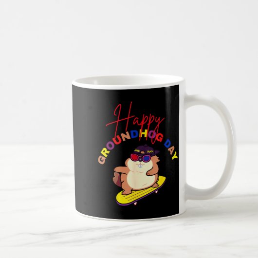 Mug Joyeuse journée de la marmotte Funny Groundhog Day (Droite)