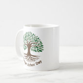 Mug Joyeuse Journée de l'Arbour (Devant gauche)