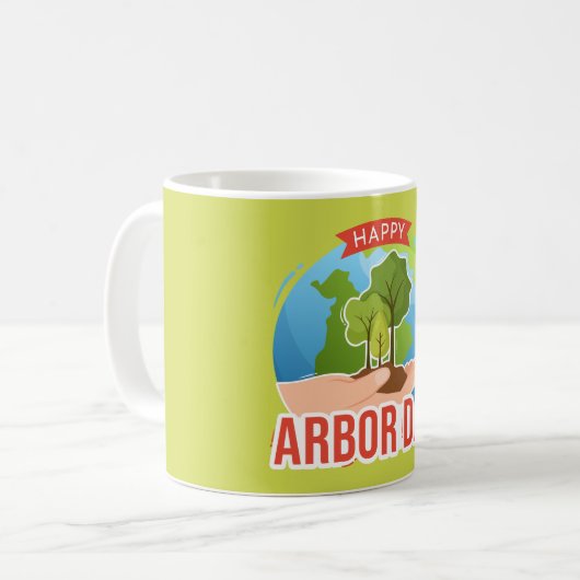 Mug Joyeuse Journée de l'Arbour (Devant gauche)