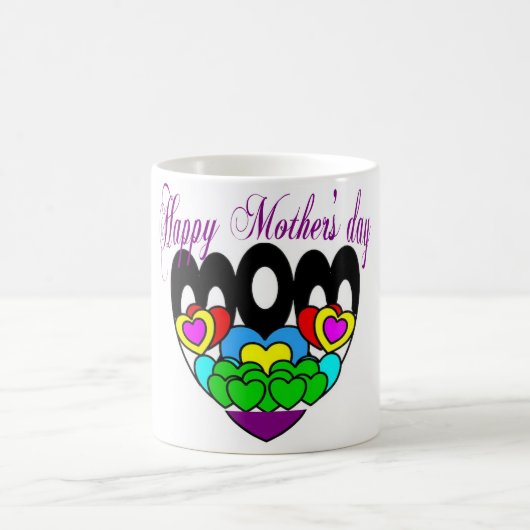 Mug Joyeuse journée de mère pour ma mère (Centre)