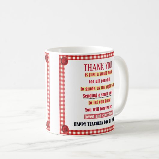 Mug Joyeuse Journée Des Enseignants Pour Vous (Devant droit)