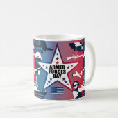 Mug Joyeuse Journée des forces armées (Devant droit)