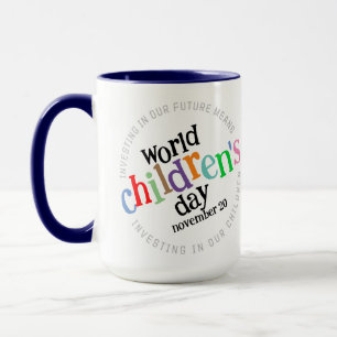 Mug Joyeuse Journée mondiale des enfants colorée