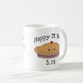 Mug Joyeuse Journée Pi mignonne ! (Devant droit)