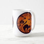 Mug Joyeuse lanterne d'Halloween araignées et chauves- (Devant droit)