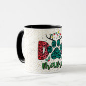 Mug Joyeuse maman de chien de Noël (Devant gauche)