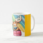 Mug Joyeuse orignal du Nouvel An - Conception de la fê (Devant droit)