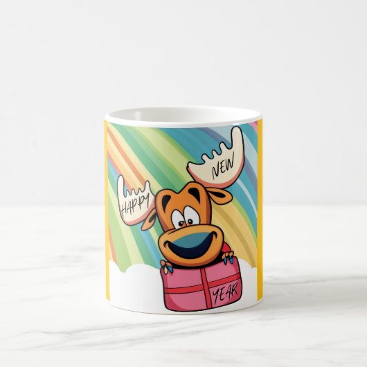 Mug Joyeuse orignal du Nouvel An - Conception de la fê (Centre)