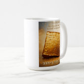 Mug Joyeuse Pâque ! Matza d'or (Devant droit)