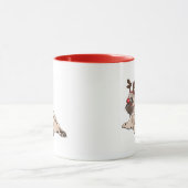 Mug Joyeuse partie de carlin (Centre)