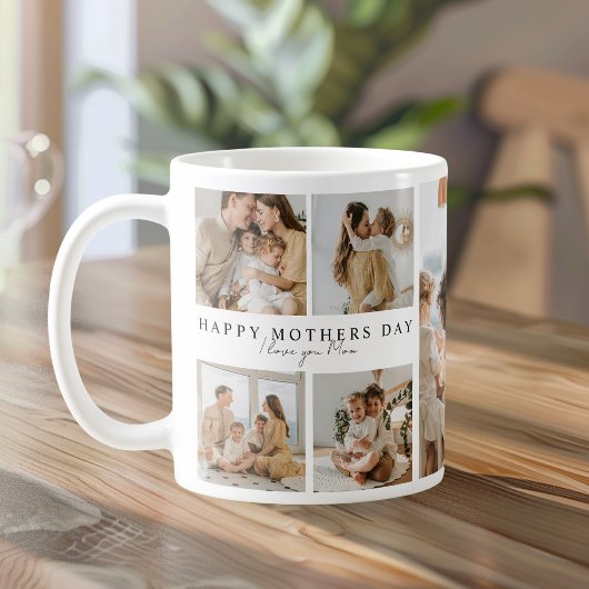 Mug Joyeuse photo de la fête des mères | Je t'aime mam