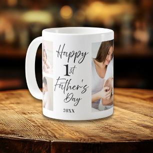 Mug Joyeuse première fête des pères papa 5 photos en c