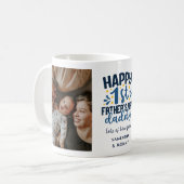 Mug Joyeuse première fête des pères Papa Bold Blue & P (Devant gauche)