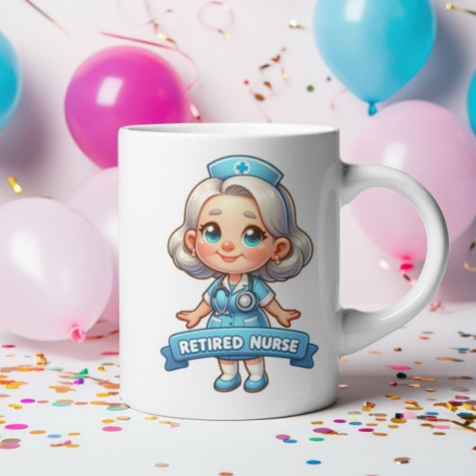 Mug Joyeuse retraite : Charmant infirmière retraitée