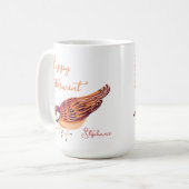 Mug Joyeuse retraite Éperviers personnalisés (Devant gauche)