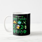 Mug Joyeuse Saint-Patrick 2024 Visage de Trèfle Irland (Gauche)