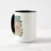 Mug Joyeuse Saint-Patrick à Golden Retriever (Devant gauche)