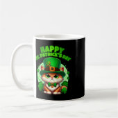 Mug Joyeuse Saint-Patrick Chat Trèfle Avec Chapeau (Gauche)