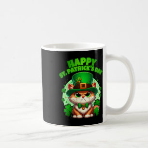 Mug Joyeuse Saint-Patrick Chat Trèfle Avec Chapeau
