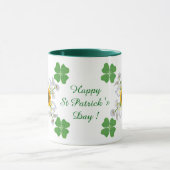 Mug Joyeuse Saint-Patrick ! Trèfle à quatre feuilles a (Centre)