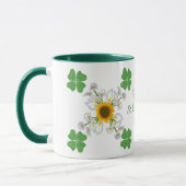Mug Joyeuse Saint-Patrick ! Trèfle à quatre feuilles a (Gauche)