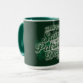 Mug Joyeuse Saint-Patrick vintage (Devant gauche)